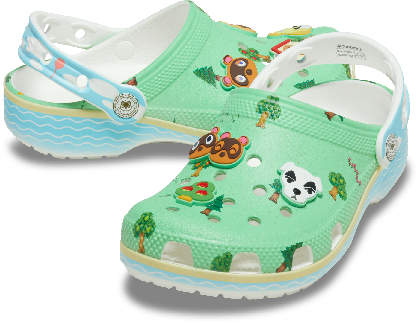 「キッズ どうぶつの森 プラットフォーム クロッグ」