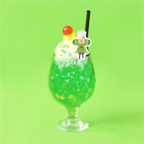 王子のメロンソーダフロート 990円