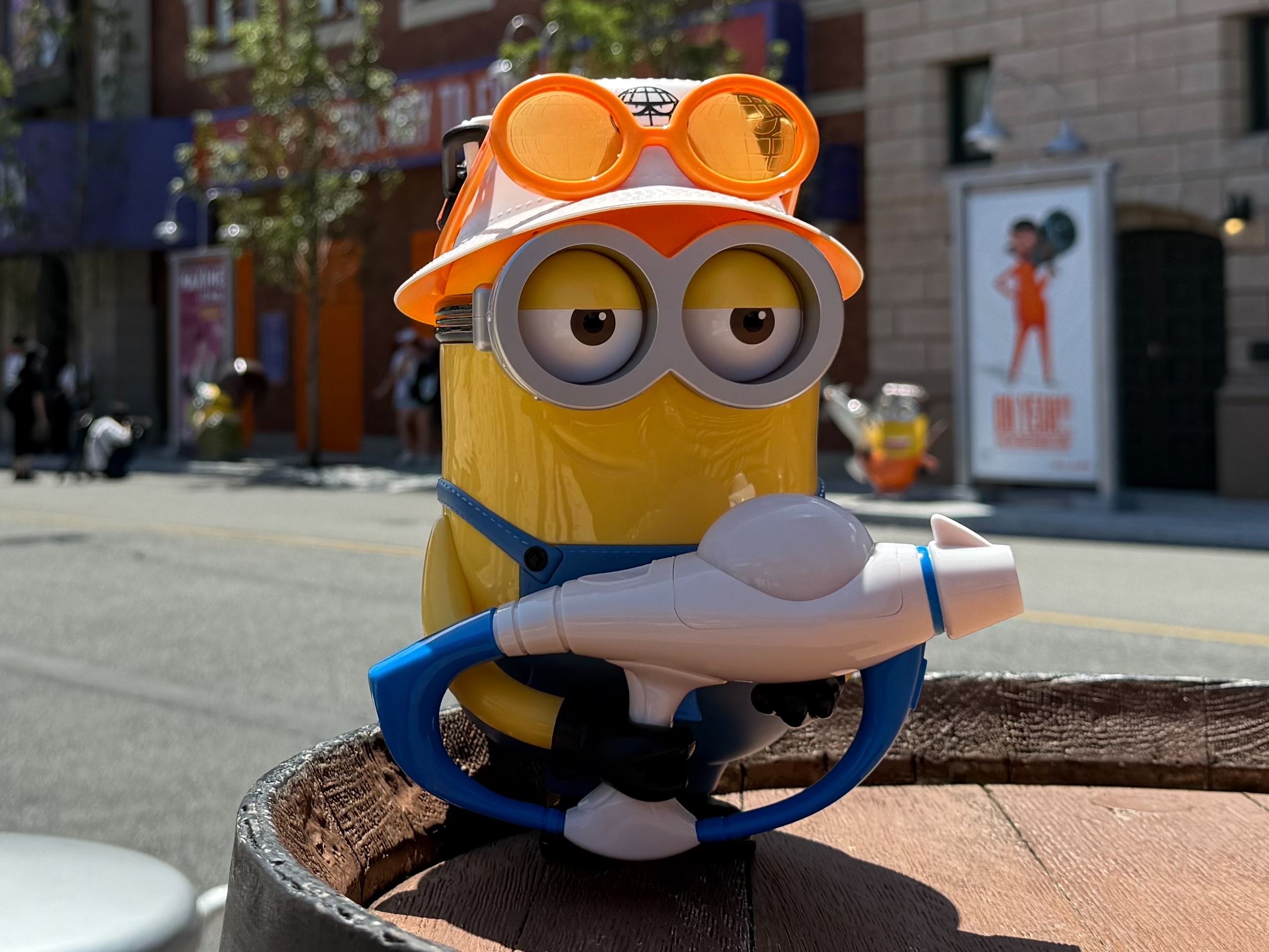 新しいポップコーンバケツ「めざせ大悪党！デイブ・ポップコーンバケツ」（4,500円）