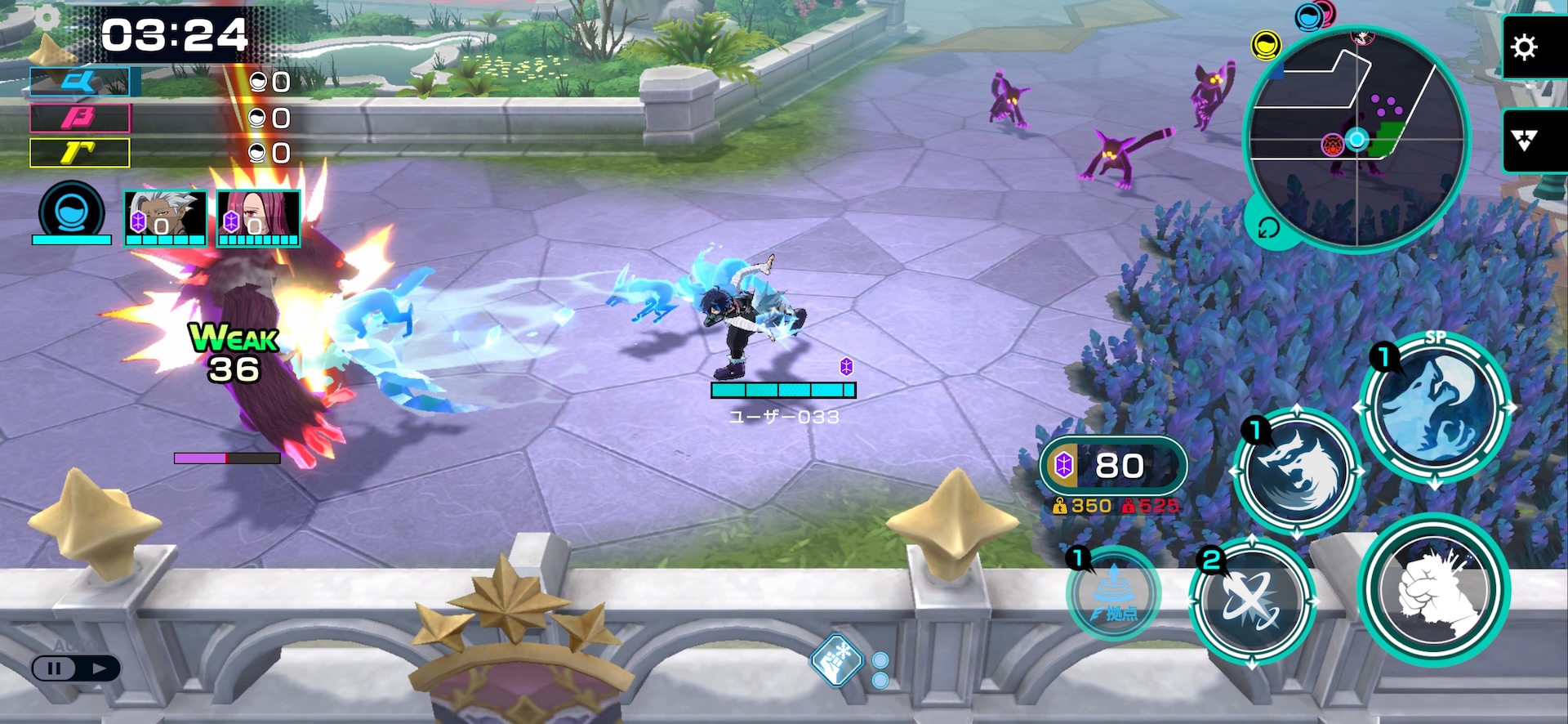 左から、コスプレイヤー 夏目まどかさん（クラリス衣装）、プロゲーマー 板橋ザンギエフ選手、女優・タレント 桃月なしこさん、声優 新井里美さん、コスプレイヤー 清水れいさん（リン衣装）