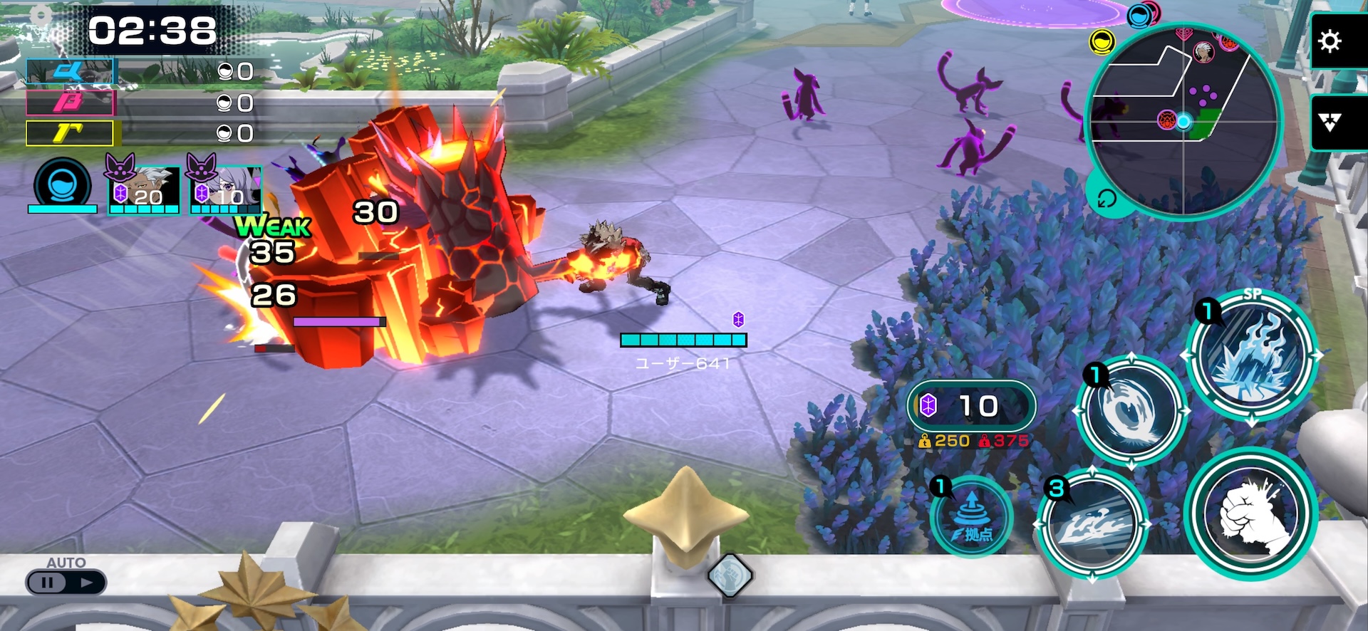 左から、コスプレイヤー 夏目まどかさん（クラリス衣装）、プロゲーマー 板橋ザンギエフ選手、女優・タレント 桃月なしこさん、声優 新井里美さん、コスプレイヤー 清水れいさん（リン衣装）