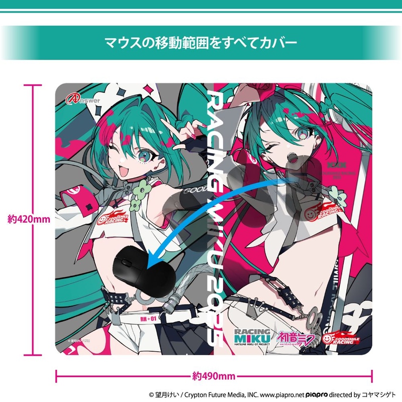 マウスの移動範囲をすべてカバー