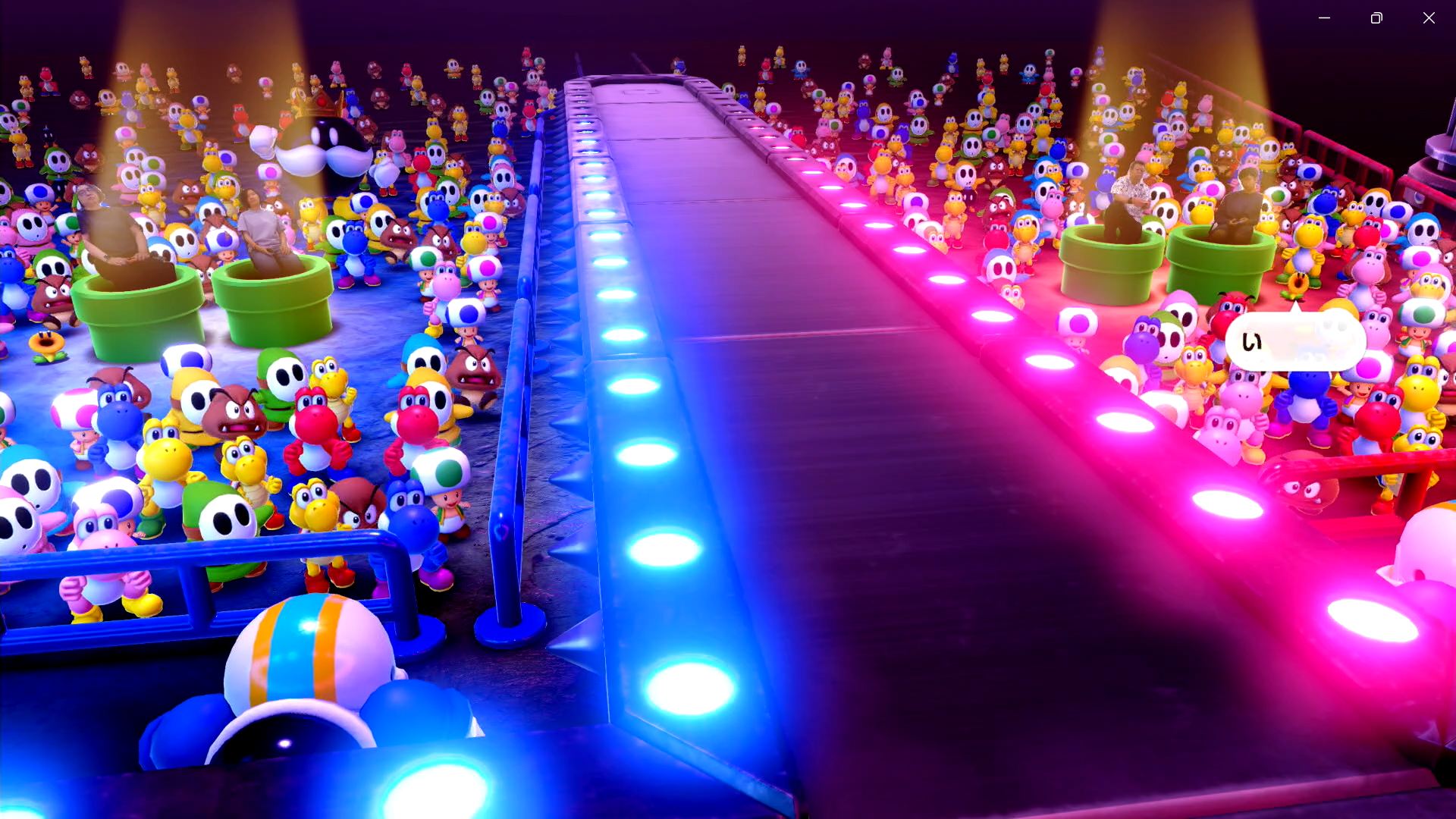 ドカンを経由してステージ上に呼び出される