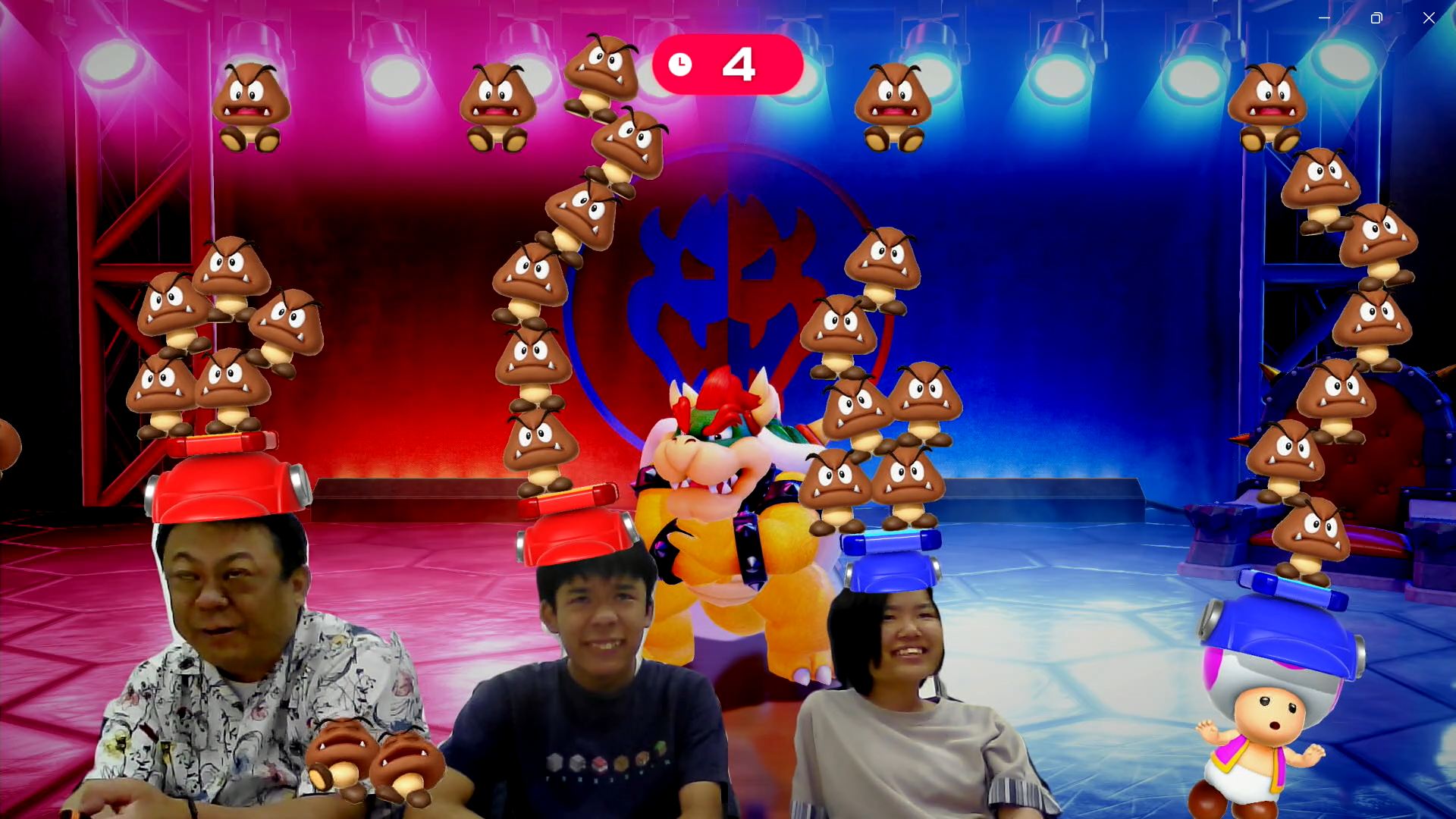 「バランスクリボー」をプレイ中の様子