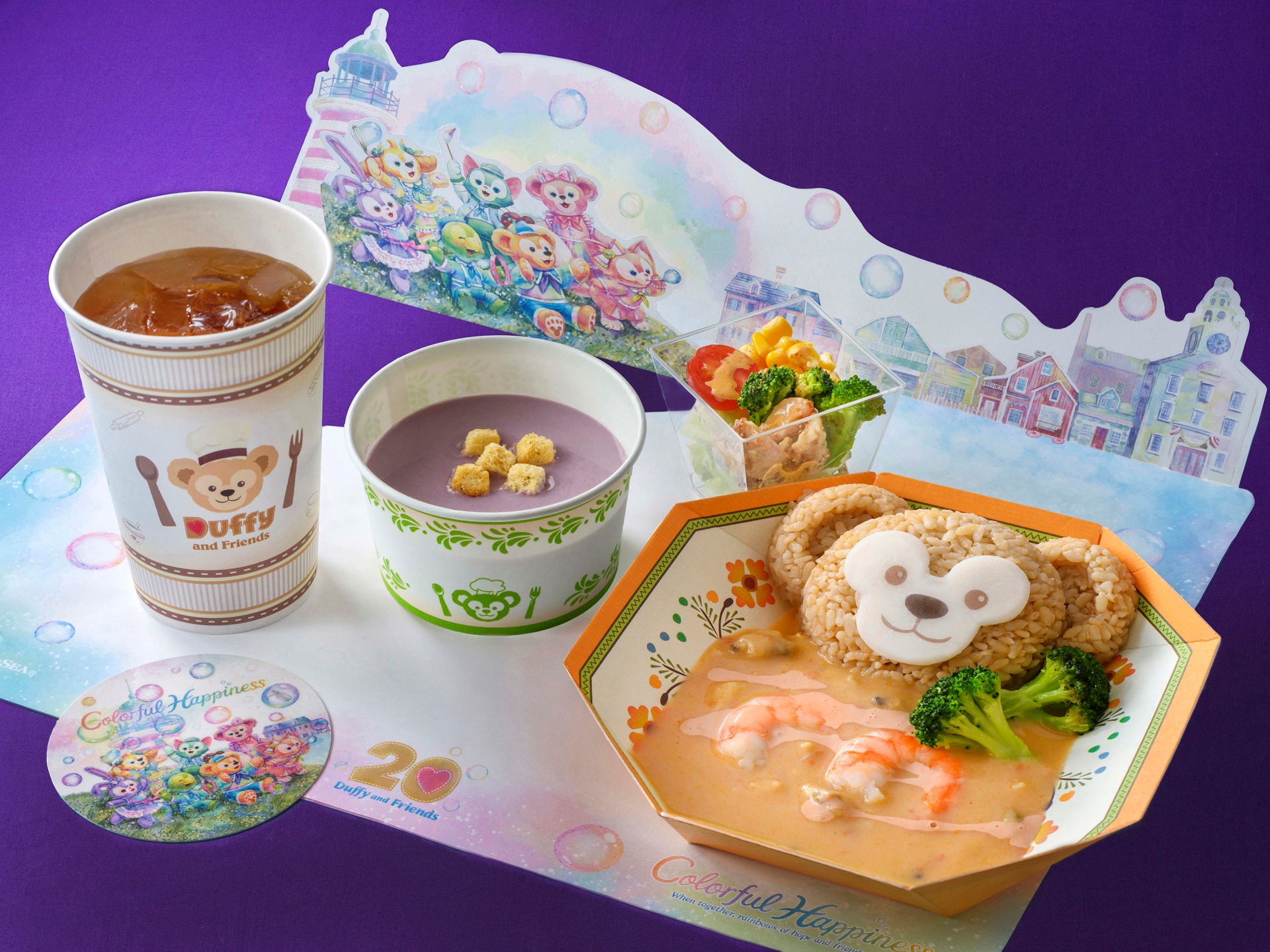 ダッフィーのスペシャルセット（シーフード） 2,380円（ミゲルズ・エルドラド・キャンティーナ）