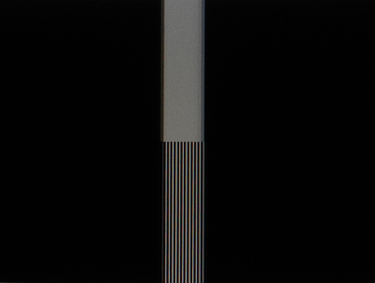 「MPCS・高」設定。先ほどよりも縞模様がはっきり見えるようになった