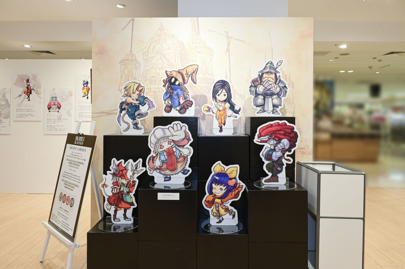 描き下ろしイラストパネル展示