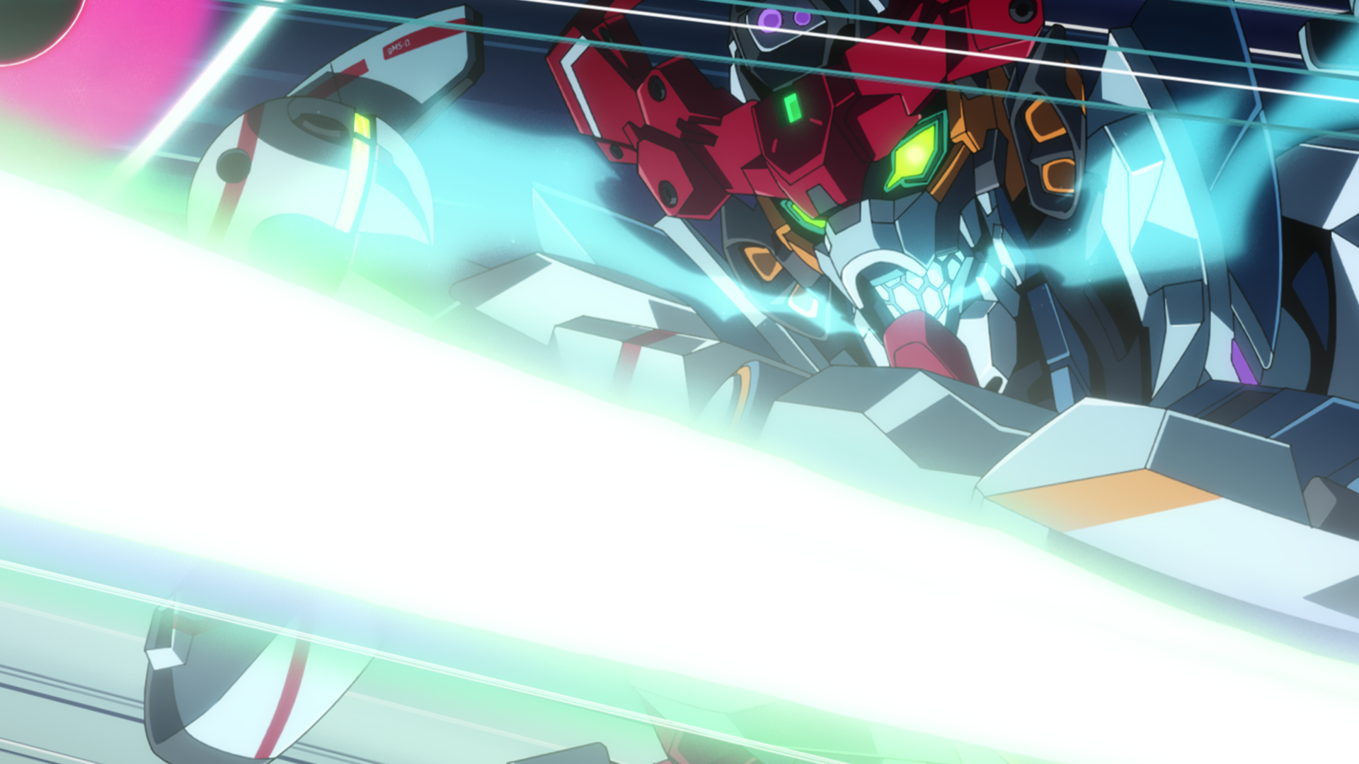 最終話より「エンディミオン・ユニット」の覚醒シーン。このワードはシャリア・ブルとシャア・アズナブルによって突然語られた