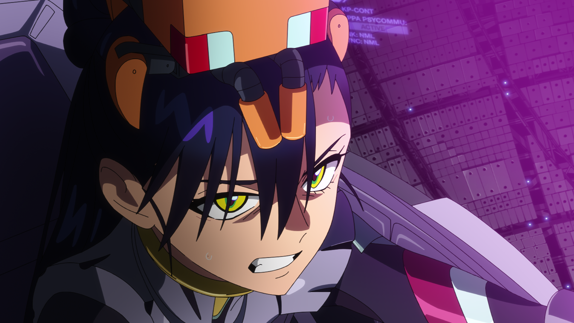 第11話よりニャアンの場面カット。こちらのアングルもエヴァで多用されており、筆者は旧劇場版で「エヴァシリーズ、完成していたの……」と呟くアスカの姿がよぎる