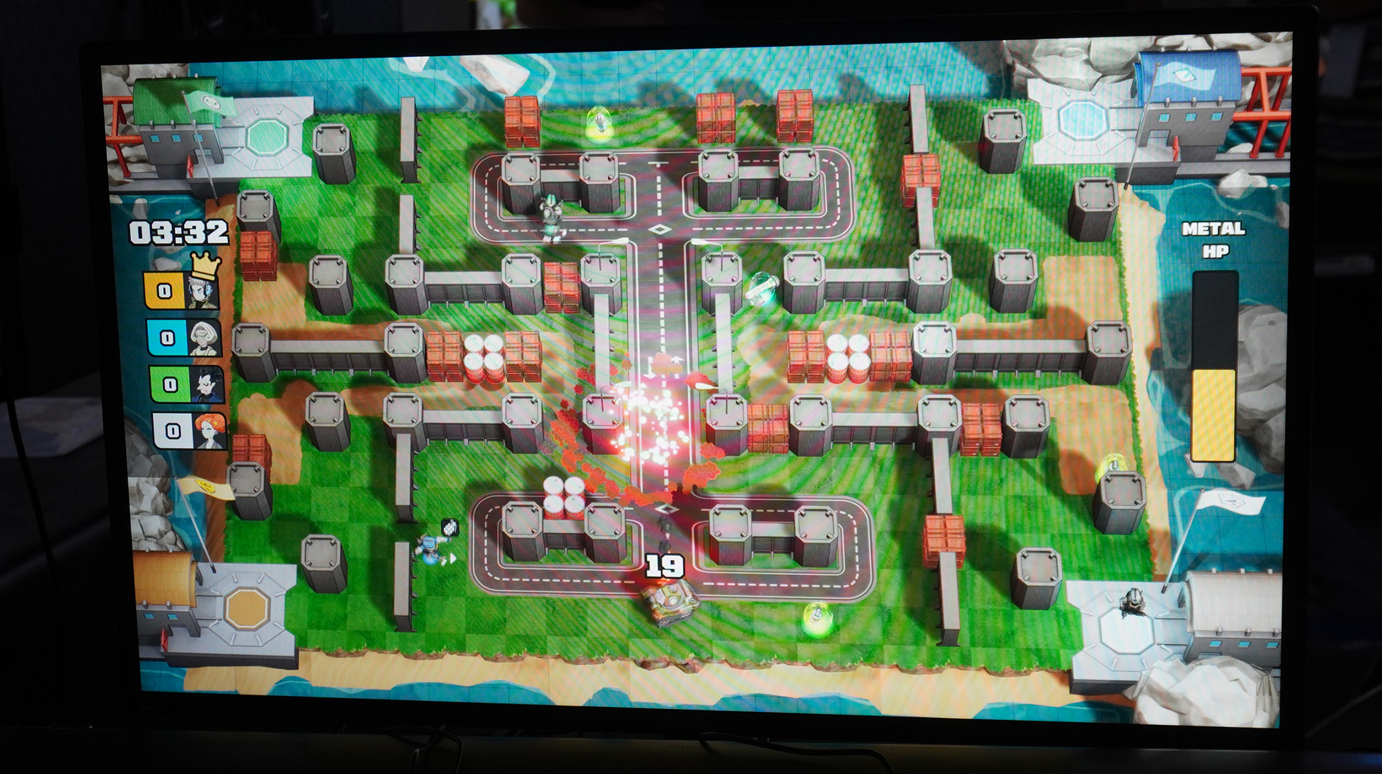 ボードゲーム風の見下ろし画面で対戦する