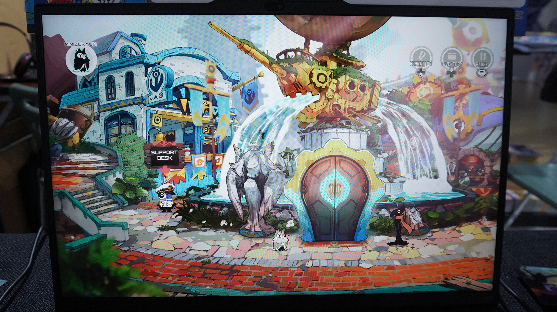 拠点となる場所はテーマパークの中