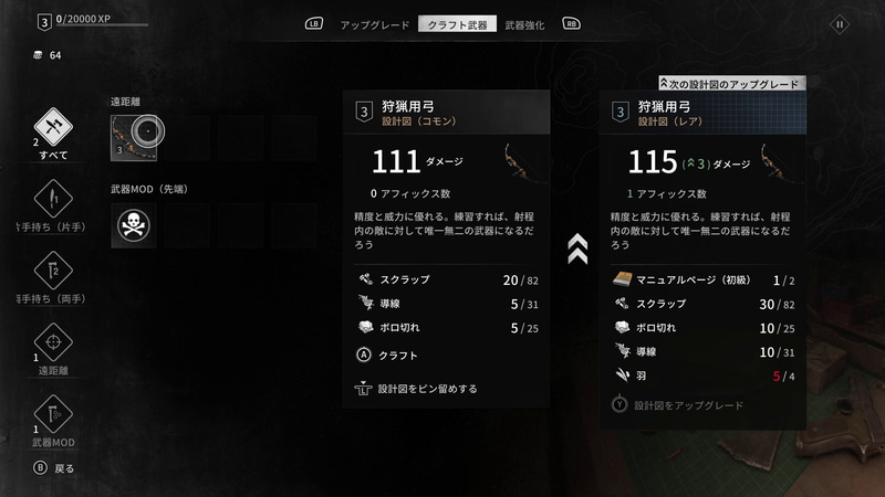 トレーダーからアイテムを入手したり、クラフトでアイテムを強化することもできる