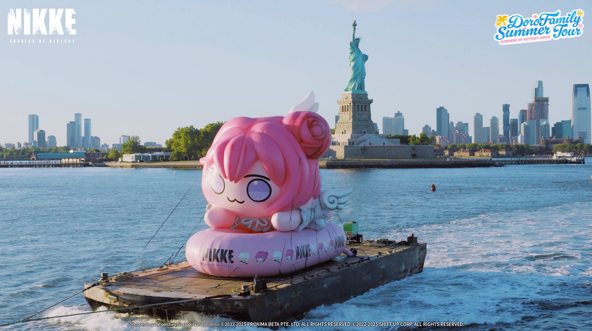 ニューヨーク（ハドソン川）でのイベントの様子