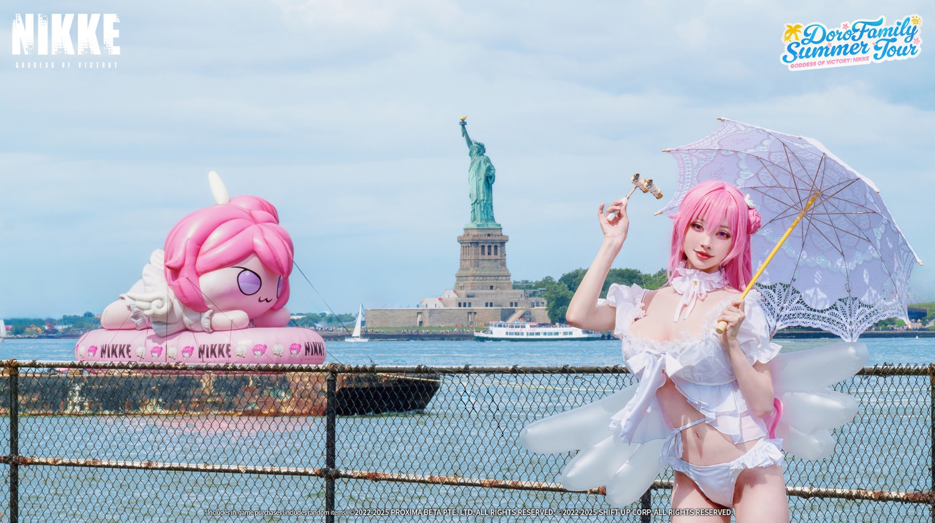 ニューヨーク（ハドソン川）でのイベントの様子