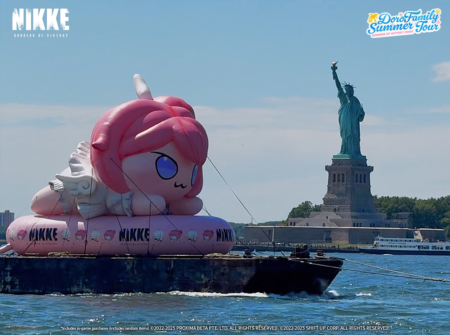 ニューヨーク（ハドソン川）でのイベントの様子