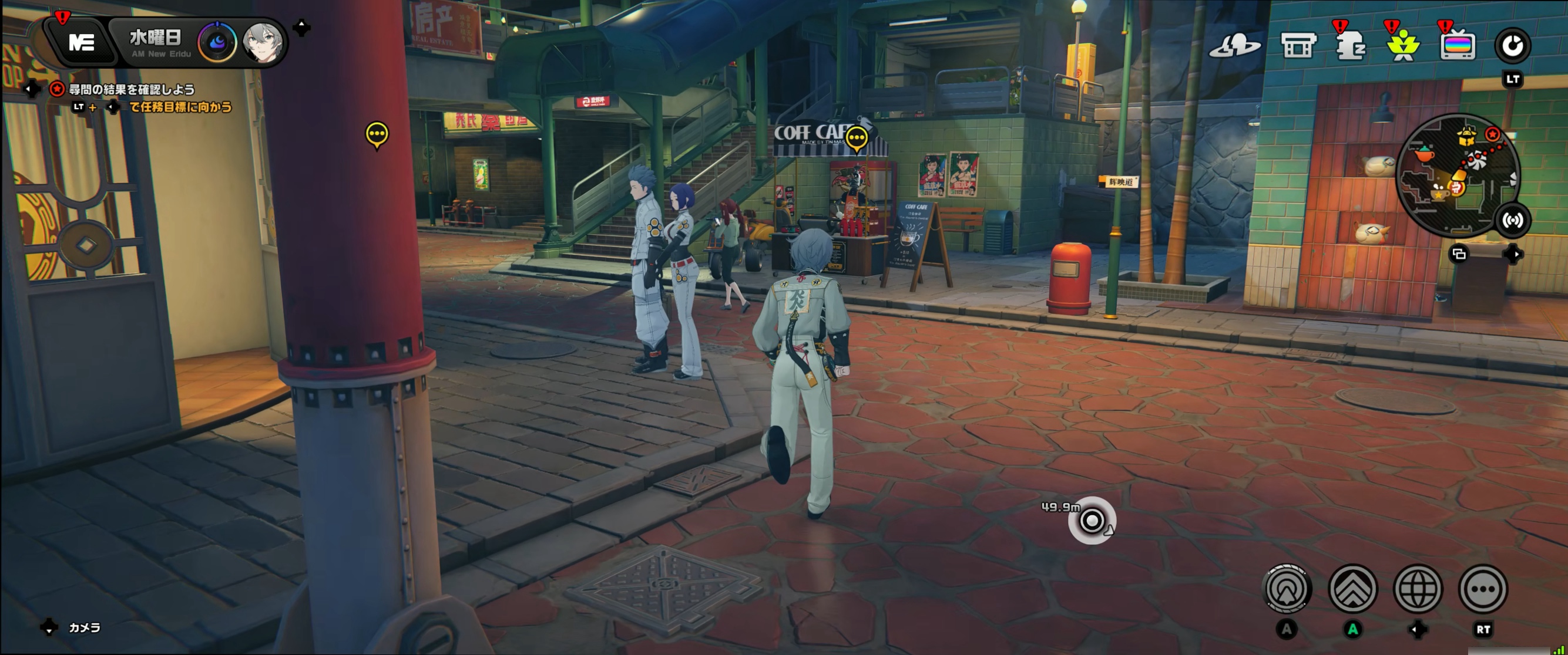 大型アップデートが配信されたばかりの「ゼンゼロ」。様々な方向からNPCの声や環境音が聞こえてきて、まるで街の中にいるような感覚だった