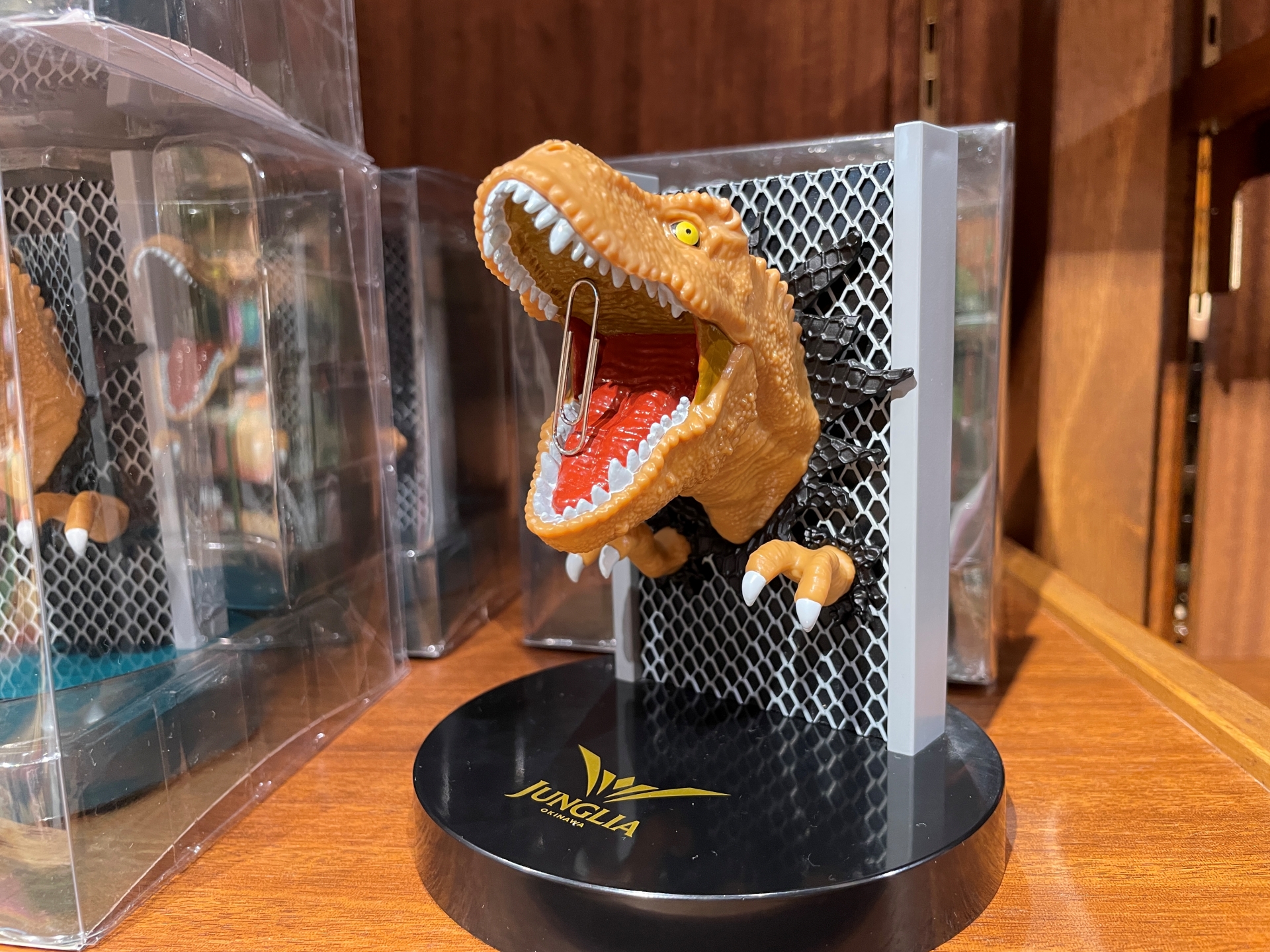 ティラノサウルスのクリップホルダー