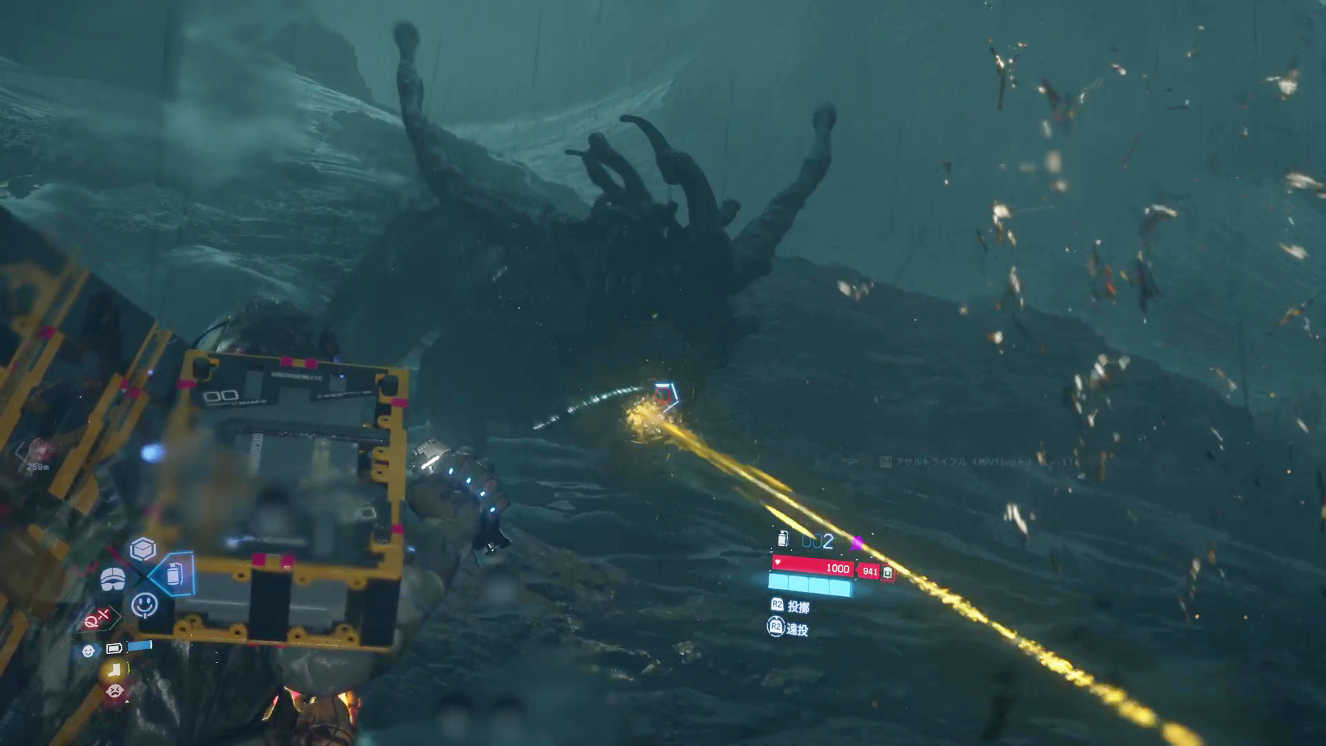 攻撃時などに見せる口のような部分にExキャプチャーグレネードを投げ込め！