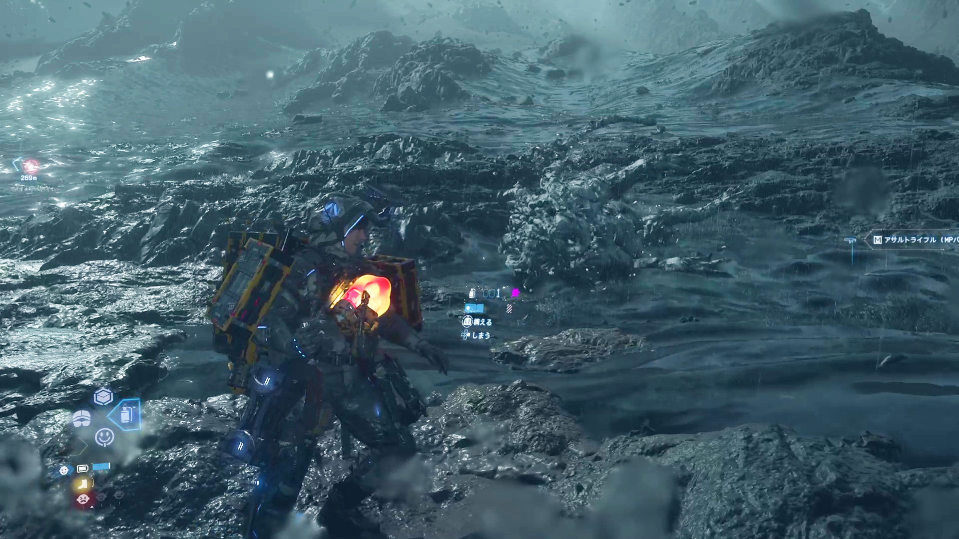 普段倒したときとは異なり、白く結晶化する巨大BT