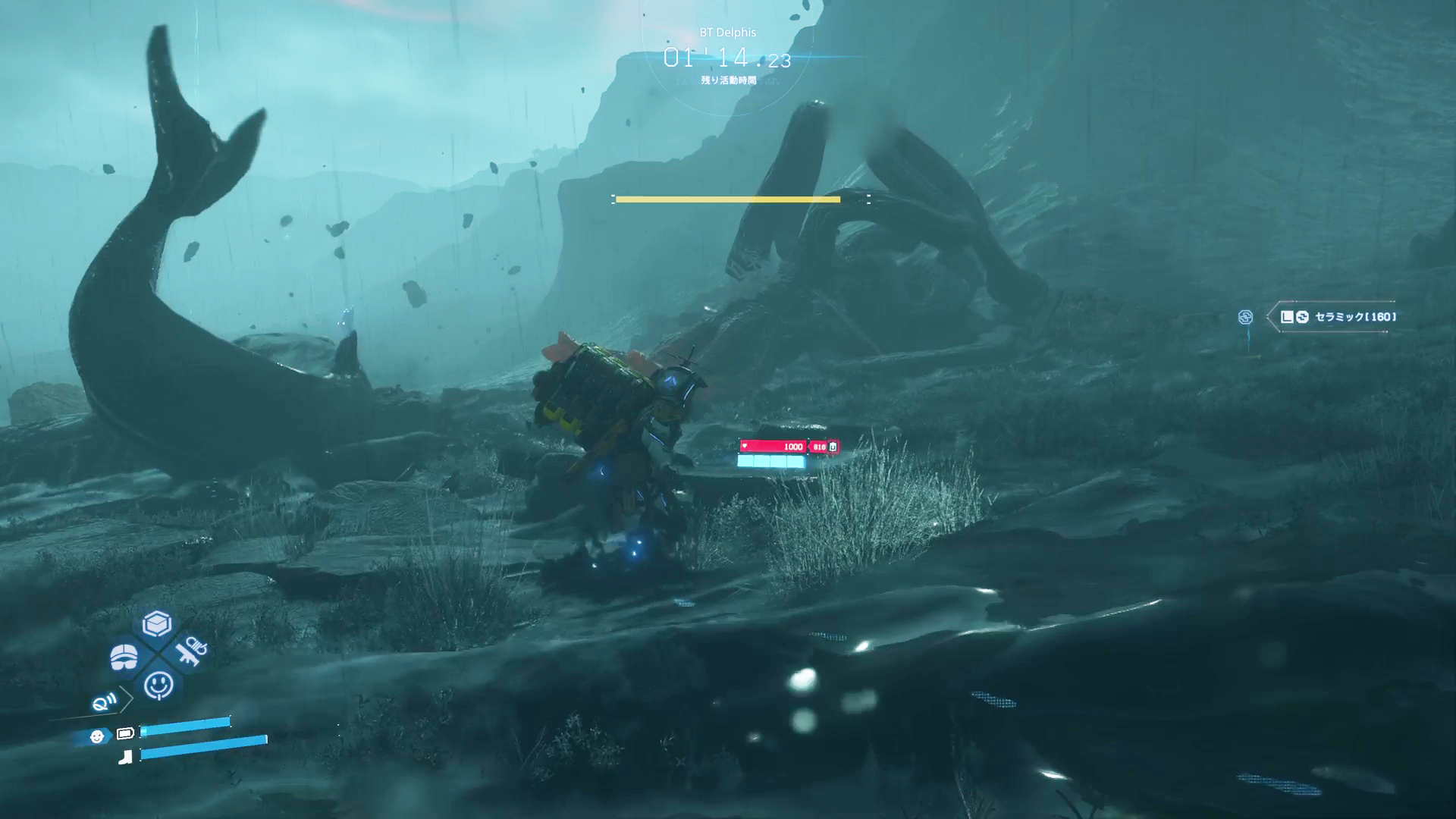 水面をよたよた滑るように移動する姿はちょっと可愛くもある。攻撃よりも敵のヘイトを集める役目として活躍してもらおう