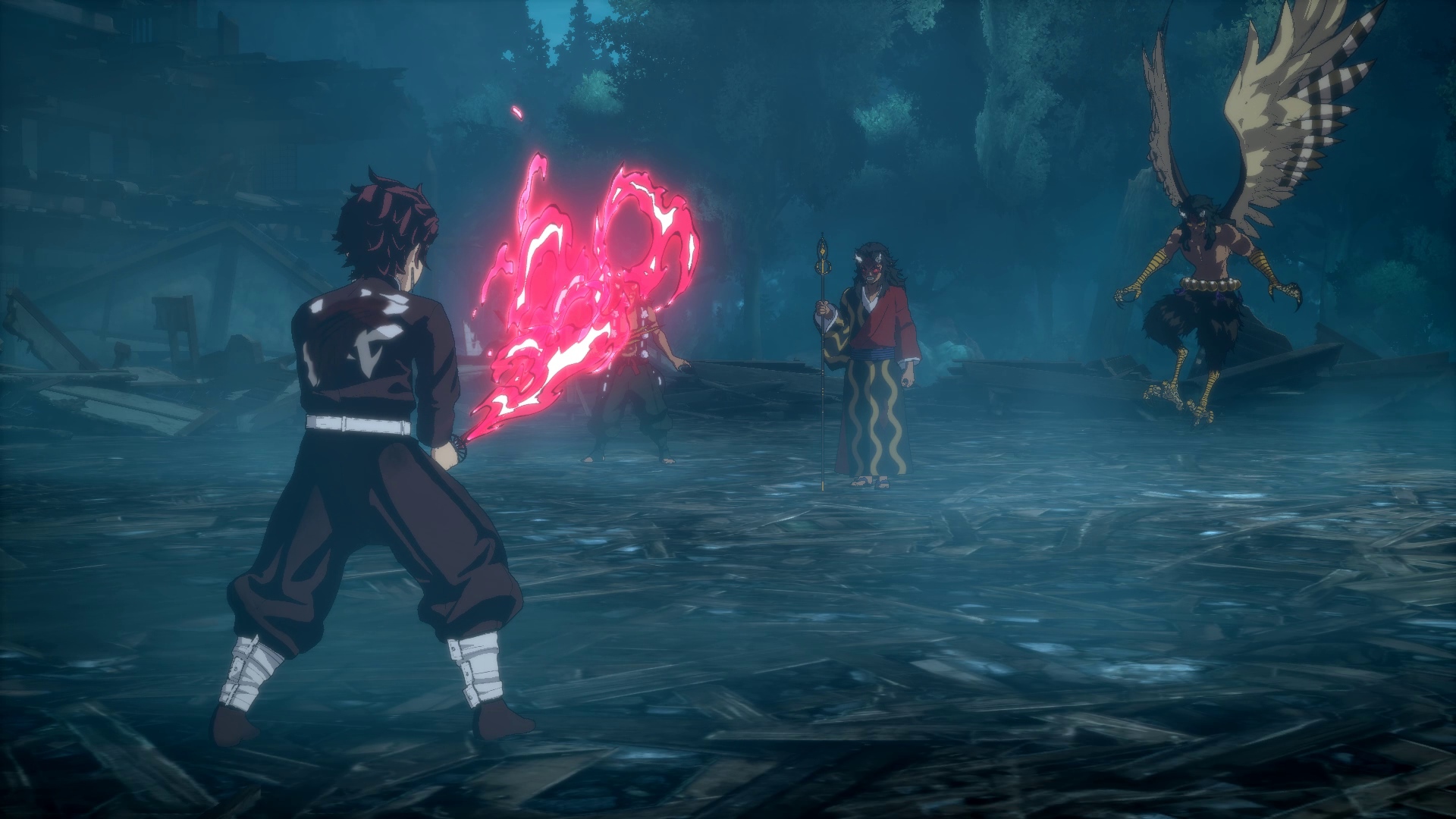 不死川玄弥VS哀絶、炭治郎VS積怒・可楽・空喜、対玉壺や憎珀天など刀鍛冶の里編はかなりのボリュームになっている