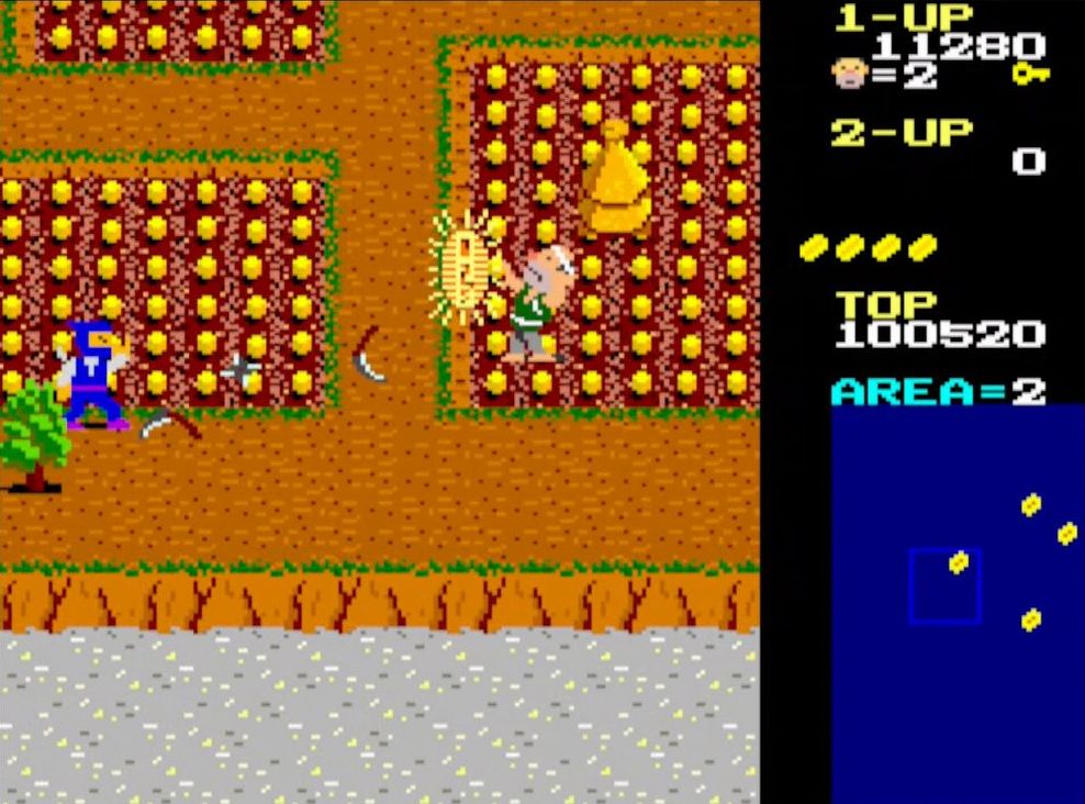 カマは2連射が可能で、近くの敵に向かって自動で飛んで行くアイデアが斬新だった