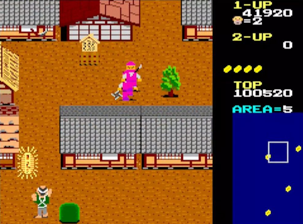 高速で移動する瞬間、体を分身させる赤の忍者