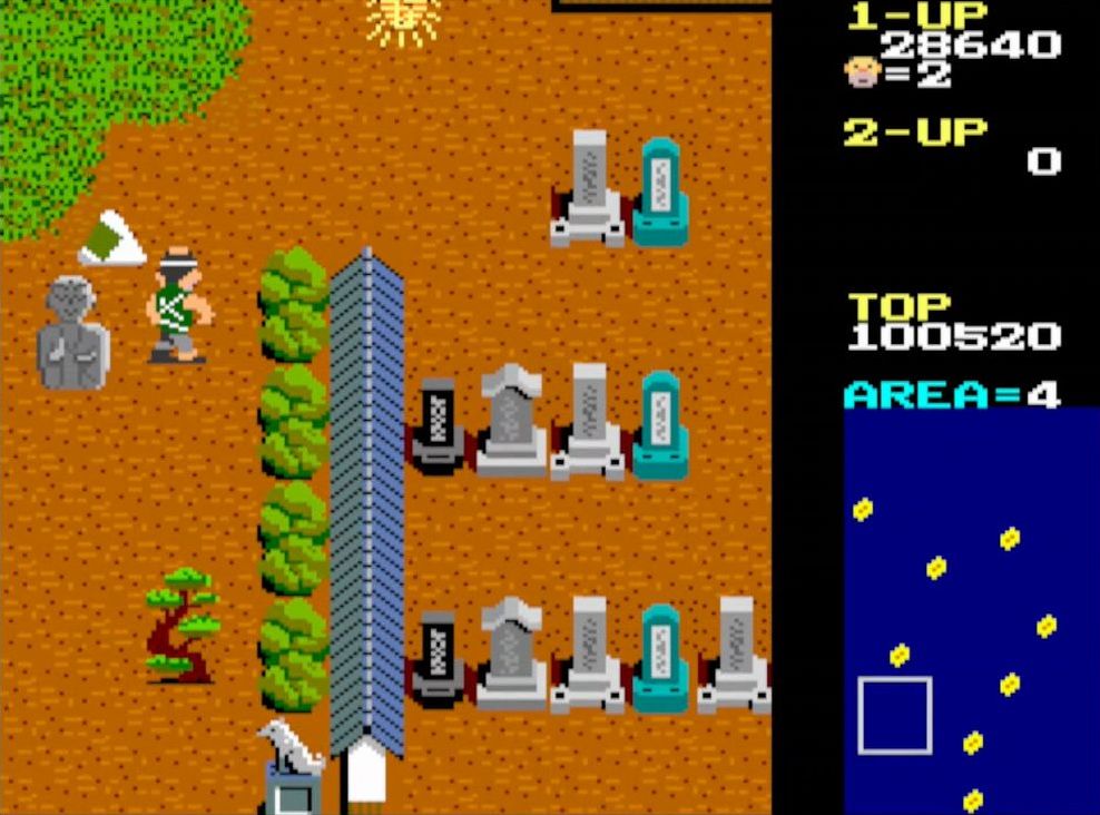 オニギリを取ってステージをクリアするとボーナスゲームが遊べる