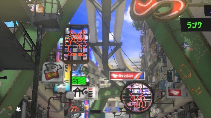 ネオンや電線にジャギーが見られる