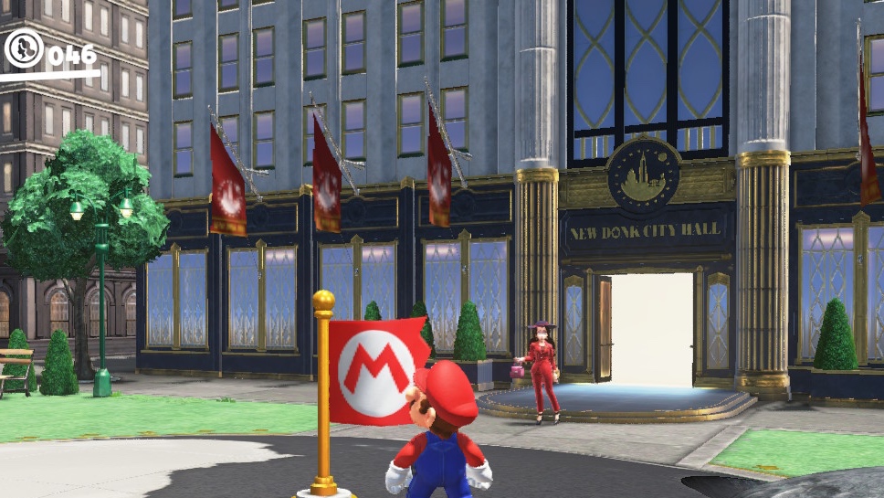 ポリーンや旗に注目