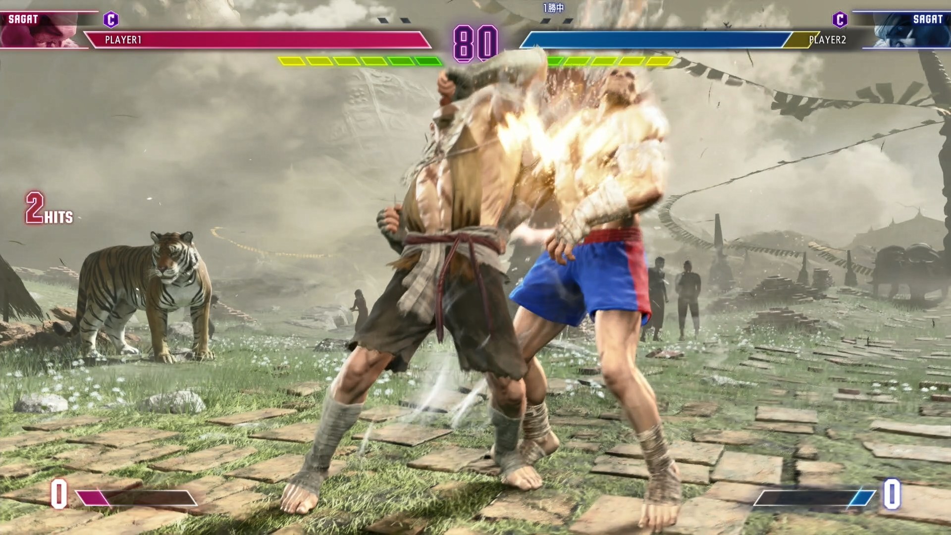 ヒットすると肘打ちで相手を打ち上げるように2段ヒットする特殊技