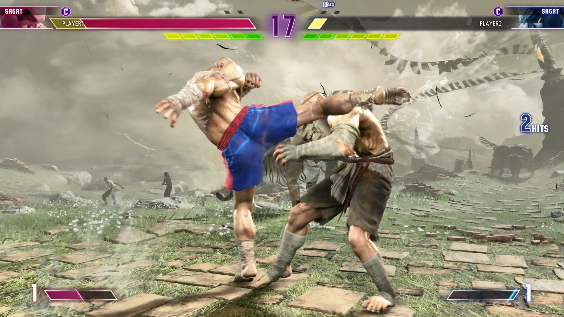 連続ヒットが狙えるリーチ長めの中キック