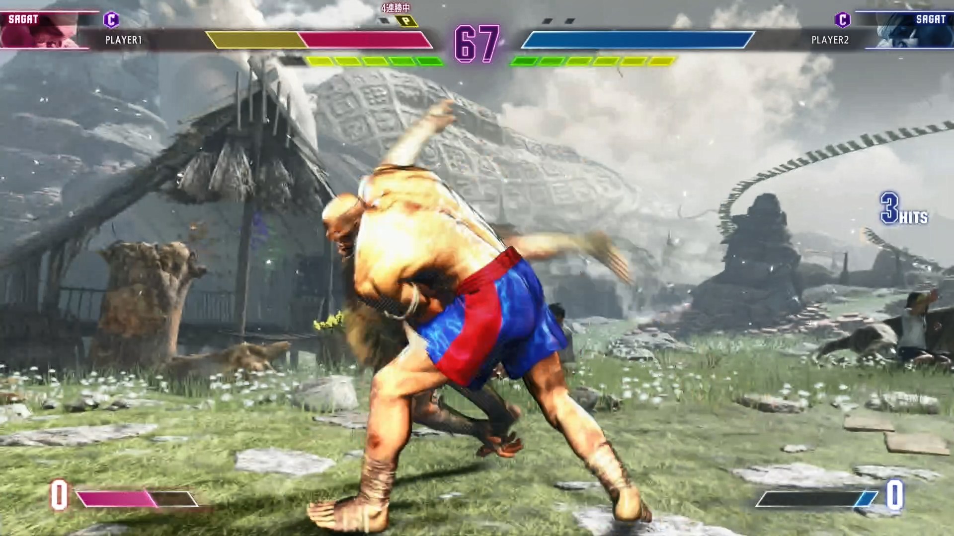 　後ろ押し時に発動する「サベージタイガーペンデュラム」は相手との位置が入れ替えられる派生技