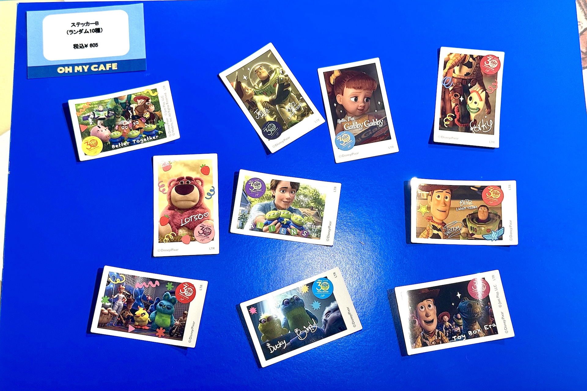 ステッカーB（ランダム10種） 605円