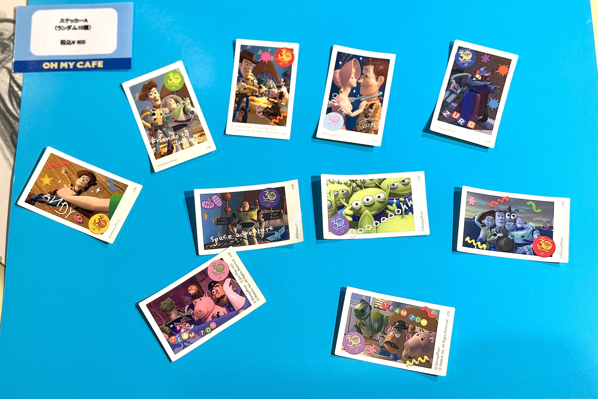 ステッカーA（ランダム10種） 605円