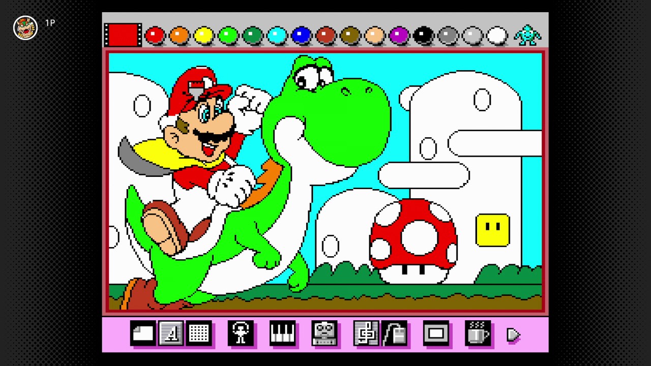 マウスを使ってお絵描き・アニメーション・作曲が楽しめる