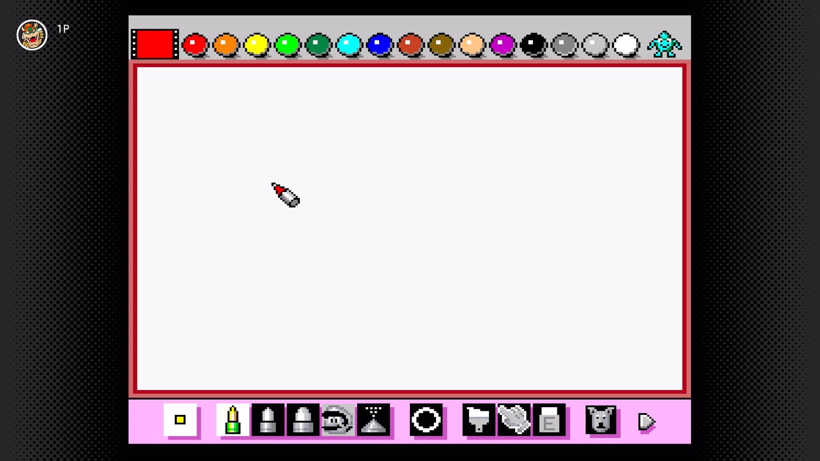 基本の画面「お絵描きスクリーン」