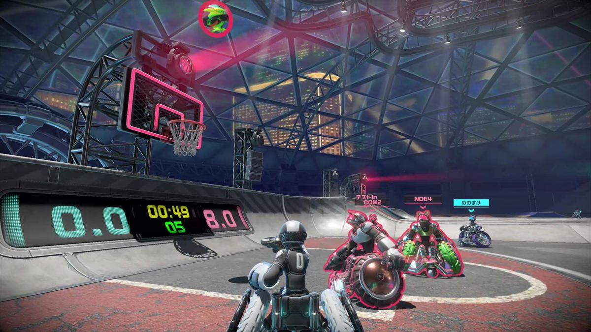 シュートの精度は、片手で構えている時間やゴールへの距離で変化。じっくり狙うほど得点できる可能性が高くなる