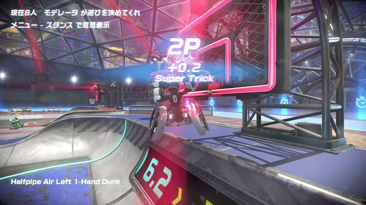 ダンクシュートを決める。タイミングはシビアだが、それだけに達成感が味わえる