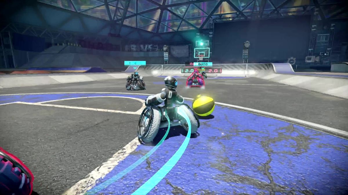 落下点やボールの現在地は表示されるものの、そこまでたどり着くためには速度を下げたり、曲がったりといった動作が必要となる