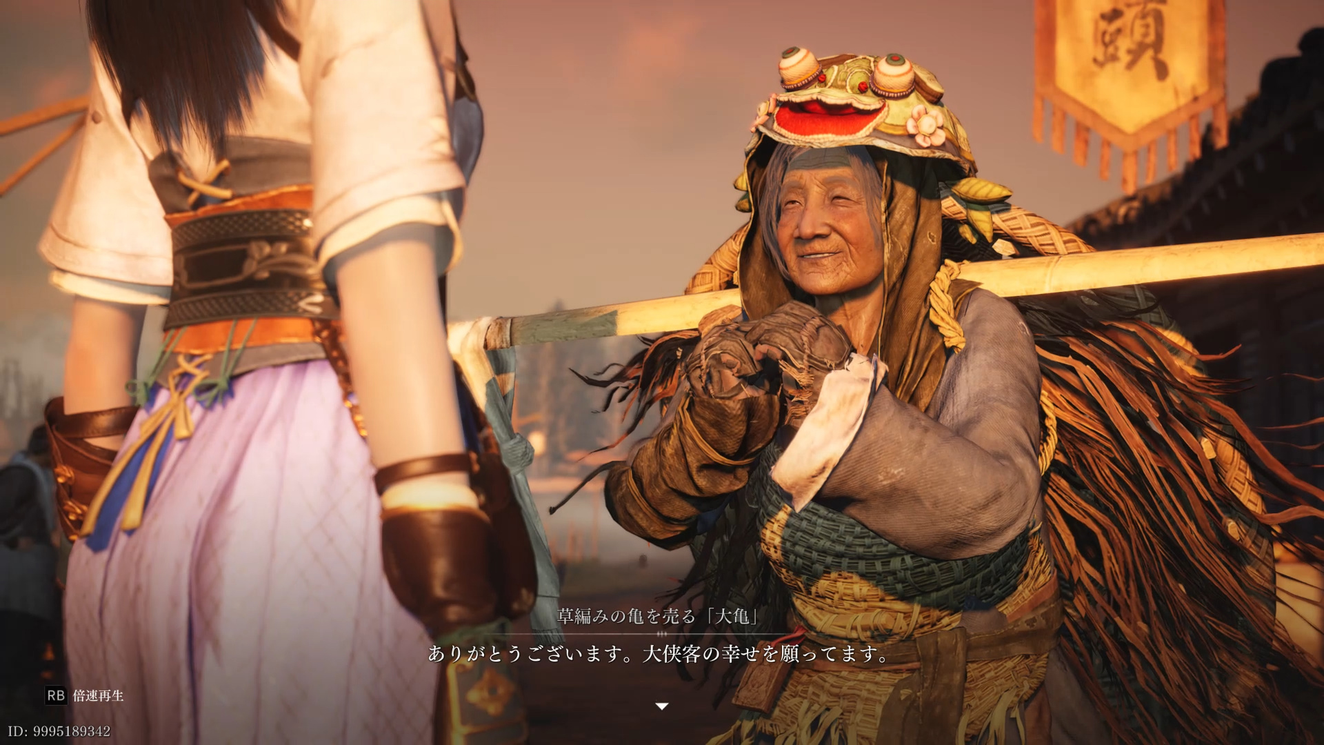 謎の亀おばあさん