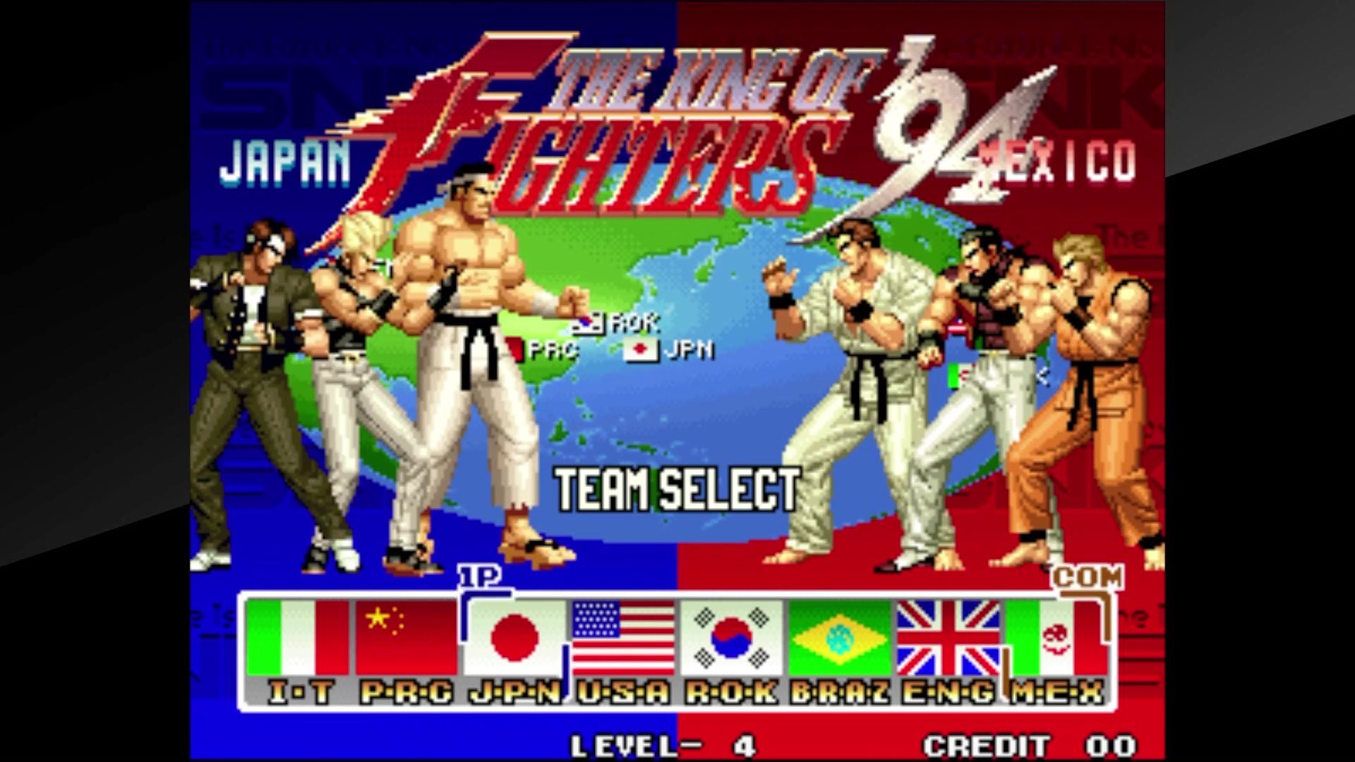 チームセレクト画面