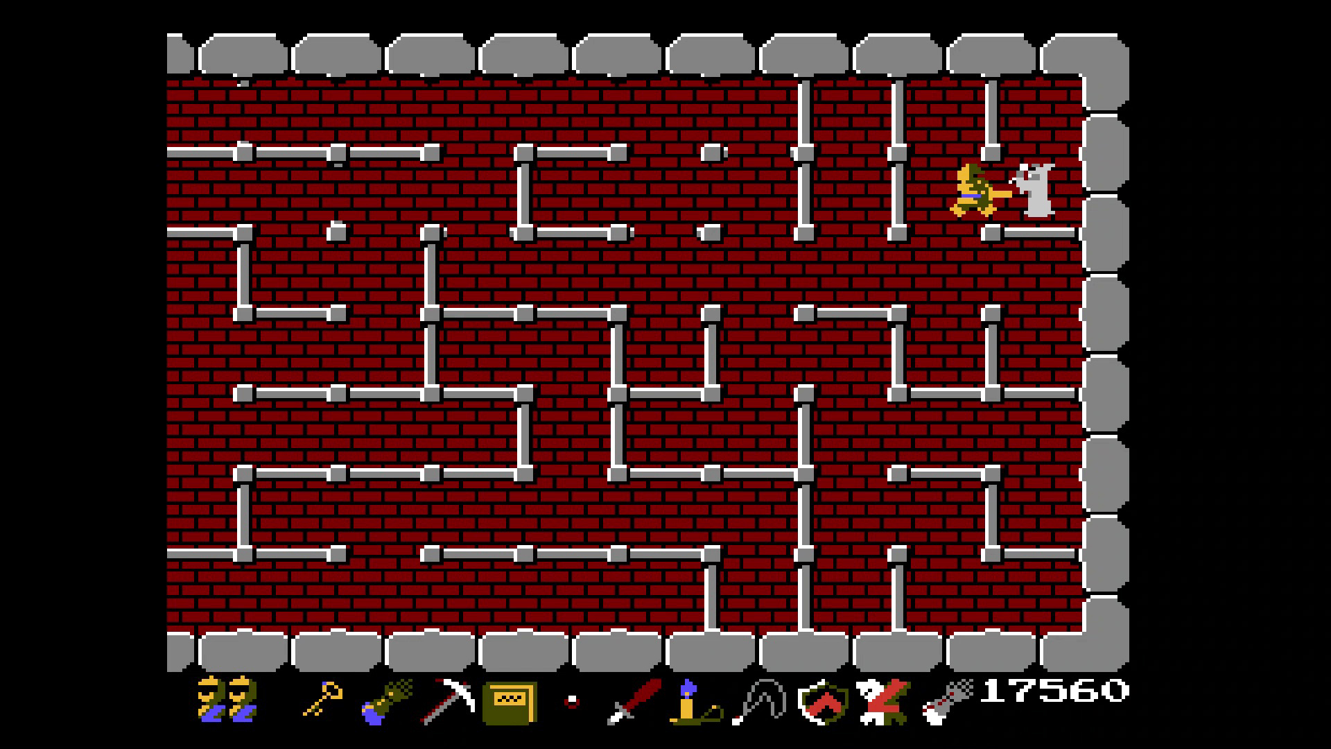 フロア26の宝「ブルーガントレット」を取ると、剣を出し入れする速度が劇的に上がり、呪文を出して消えるマジシャンにも対応しやすくなる