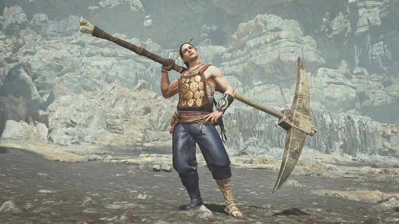 ハンター武器「鋼鉄ピッケル」（太刀）