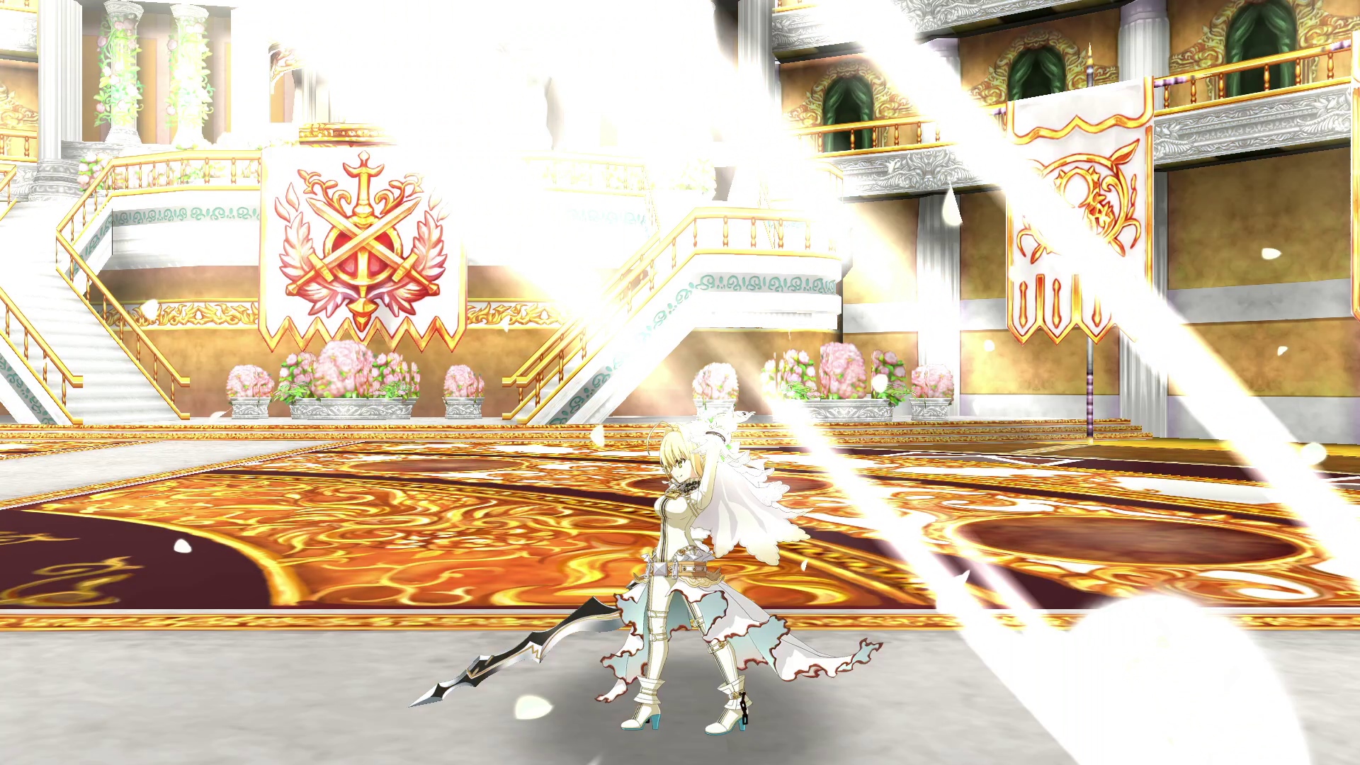 ★5セイバー「ネロ･クラウディウス〔ブライド〕」宝具〈星馳せる終幕の薔薇〉