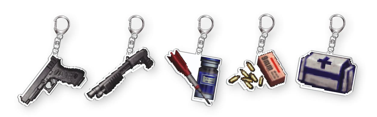 D賞：アイテムキーホルダー(全5種)