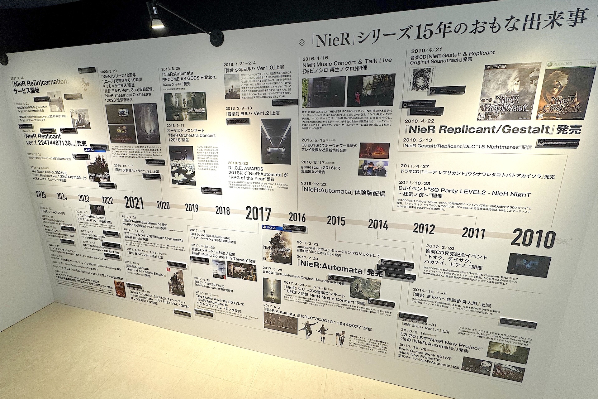 「INTRODUCTION」エリアではシリーズ全体の振り返りができる