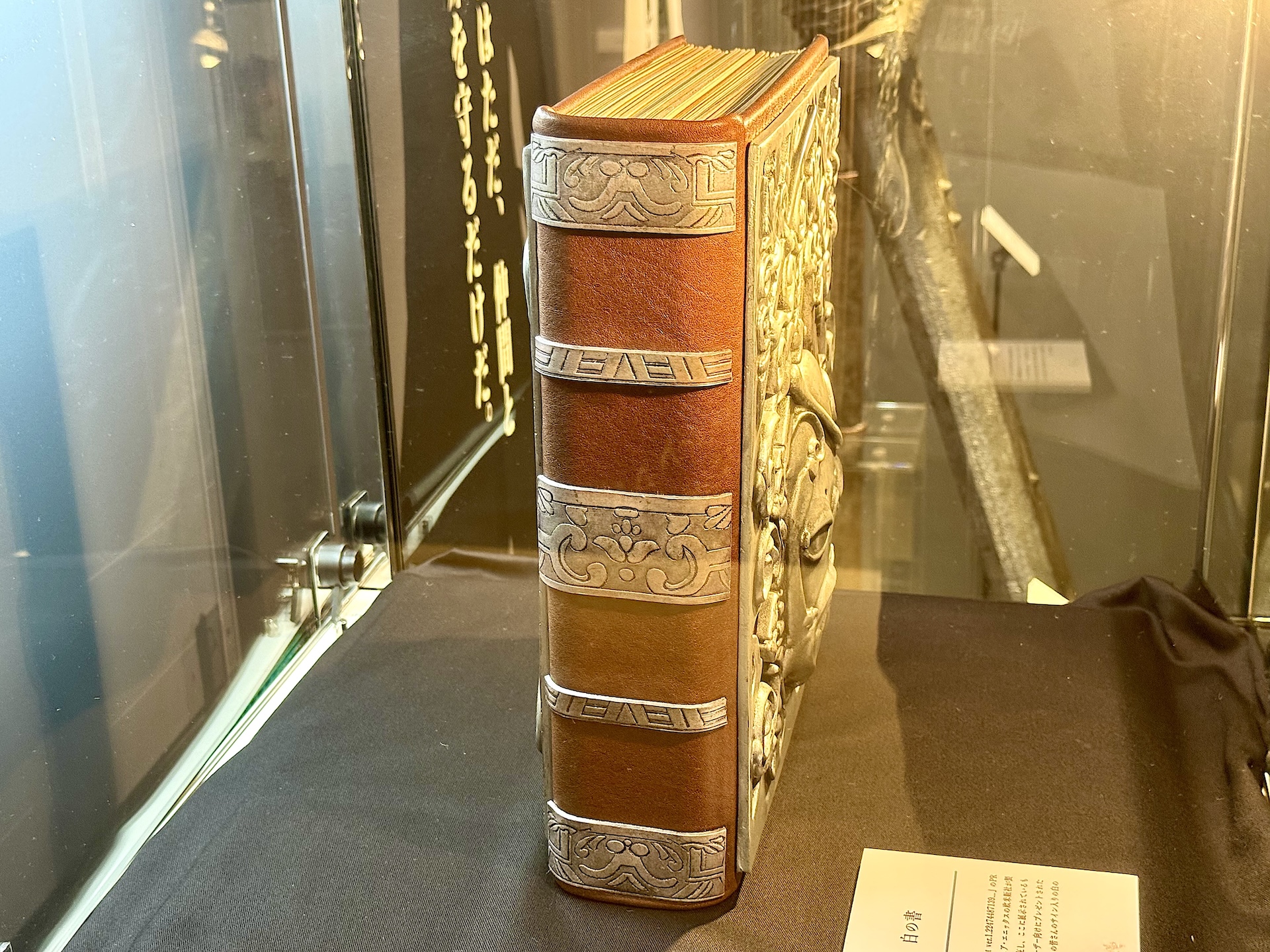 白の書。立体的に間近で見られるのは感動もの