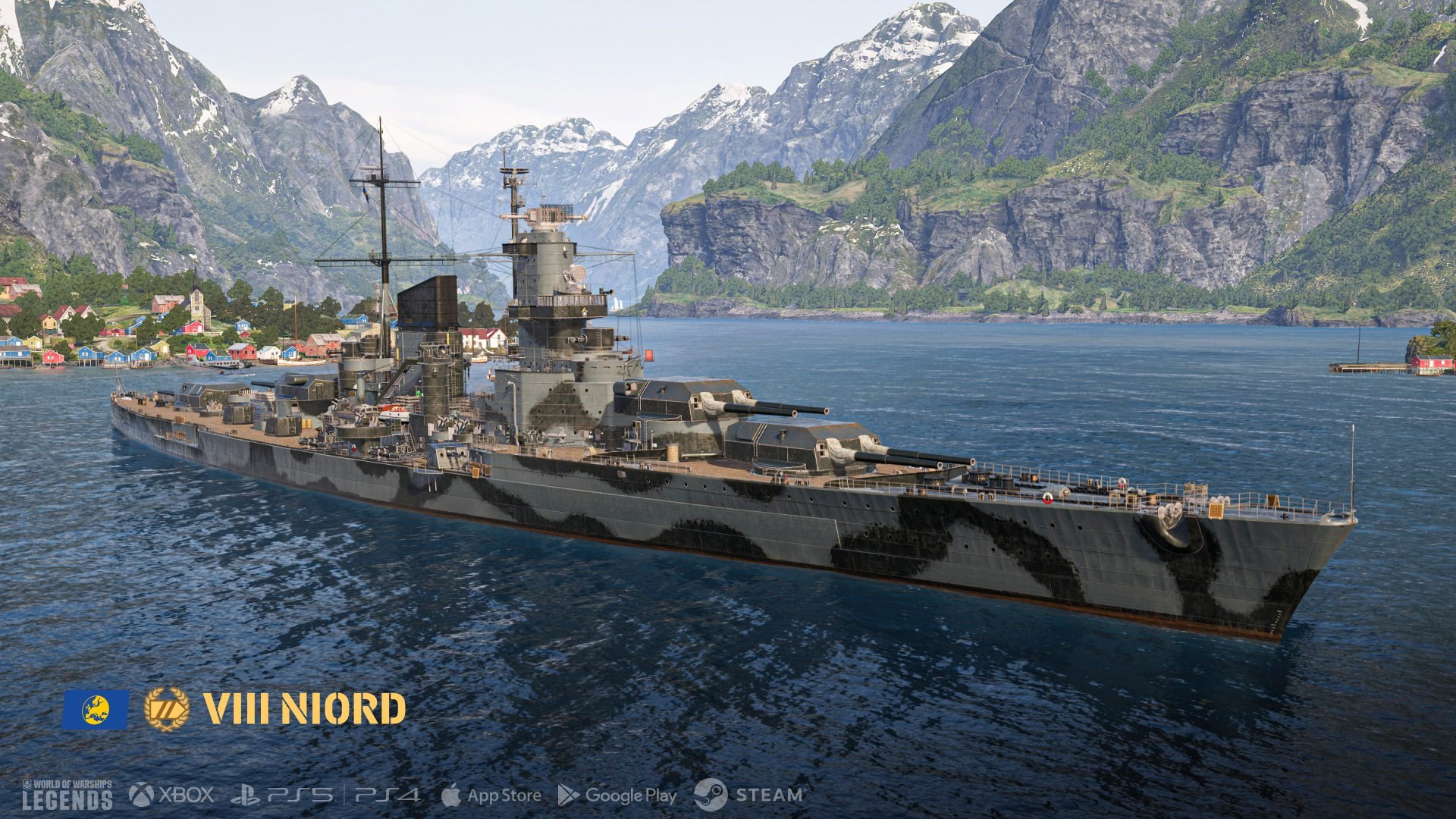 パン・ヨーロッパ Tier VIII プレミアム戦艦「Niord」