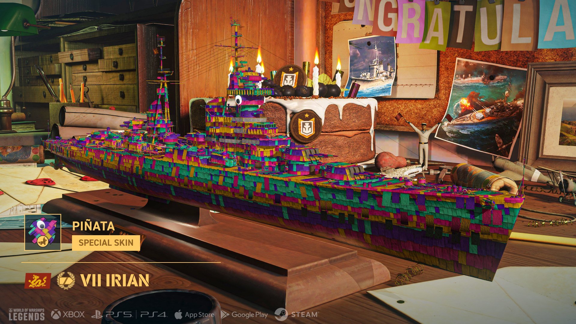 パンアジア Tier VII プレミアム巡洋艦「Irian」